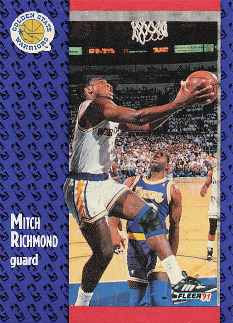 1991-92 Fleer Basketball Mitch Richmond #71