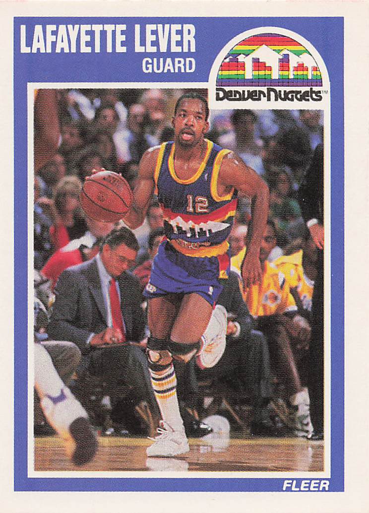 1989-90 Fleer Basketball Lafayette Lever #41