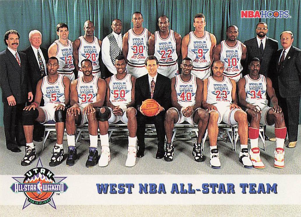 1993-94 Hoops Basketball West NBA All-Star Team #282