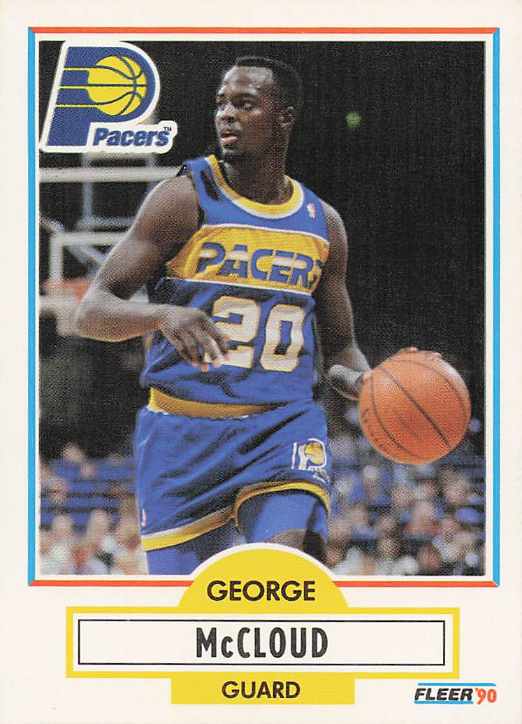 1990-91 Fleer Basketball George McCloud #77 Rookie