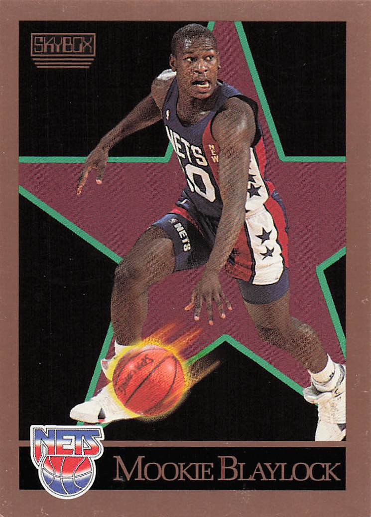 1990-91 SkyBox Basketball Mookie Blaylock #176 Rookie