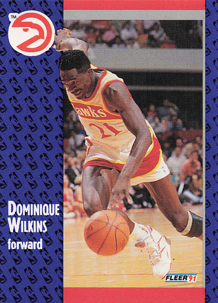 1991-92 Fleer Basketball Dominique Wilkins #6