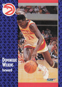 1991-92 Fleer Basketball Dominique Wilkins #6