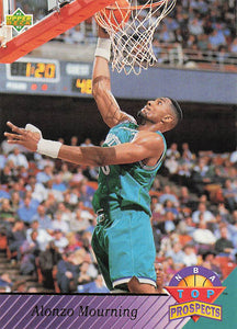 1992-93 Upper Deck Basketball Alonzo Mourning #457