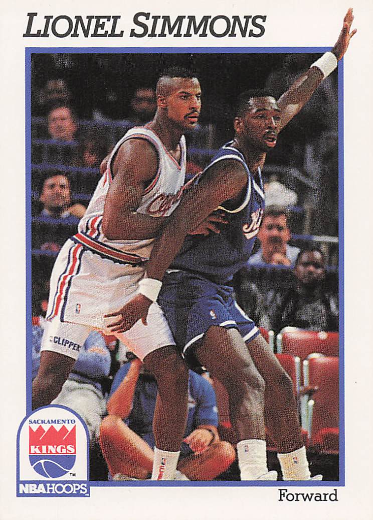 1991-92 Hoops Basketball Lionel Simmons #185