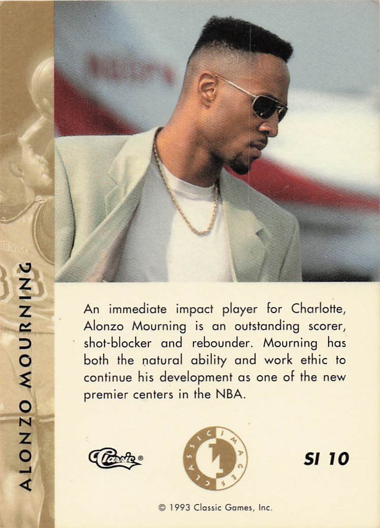 1993-94 Classic Images Four Sport Sudden Impact Alonzo Mourning #SI 10