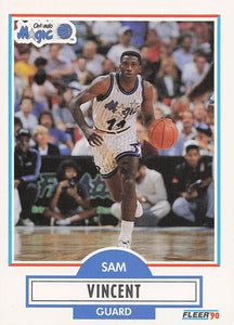 1990-91 Fleer Basketball Sam Vincent #137