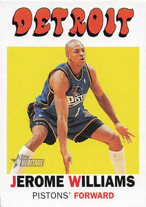 2000-01 Topps Heritage Basketball Jerome Williams #162