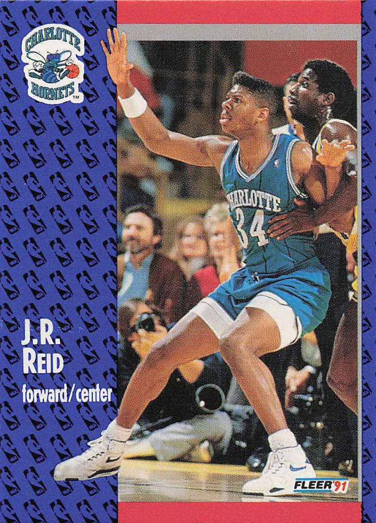 1991-92 Fleer Basketball J.R. Reid #24