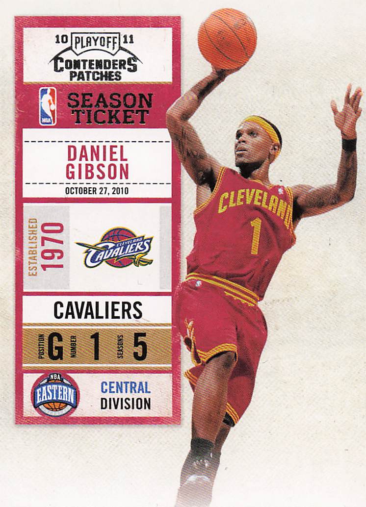 2010-11 Playoff Contenders Patches Basketball Daniel Gibson #75