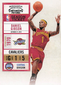 2010-11 Playoff Contenders Patches Basketball Daniel Gibson #75