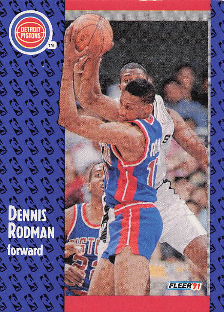 1991-92 Fleer Basketball Dennis Rodman #63