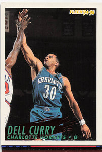 1994-95 Fleer Basketball Dell Curry #22