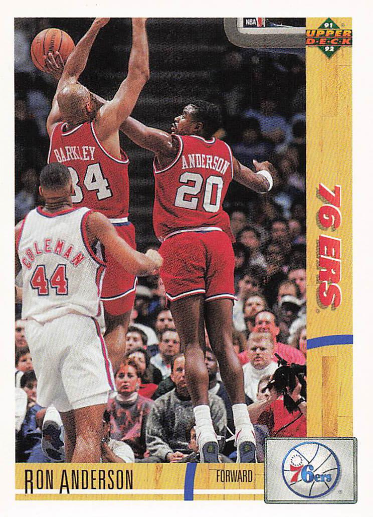 1991-92 Upper Deck Basketball Ron Anderson #180