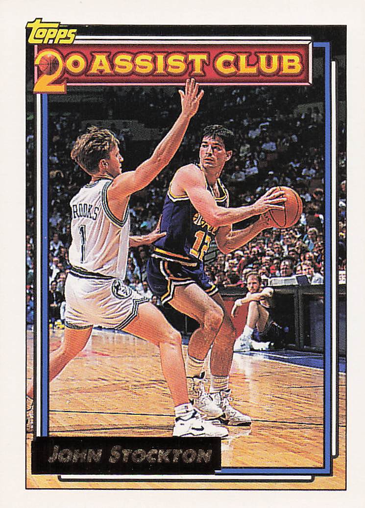 1992-93 Topps Basketball John Stockton #223