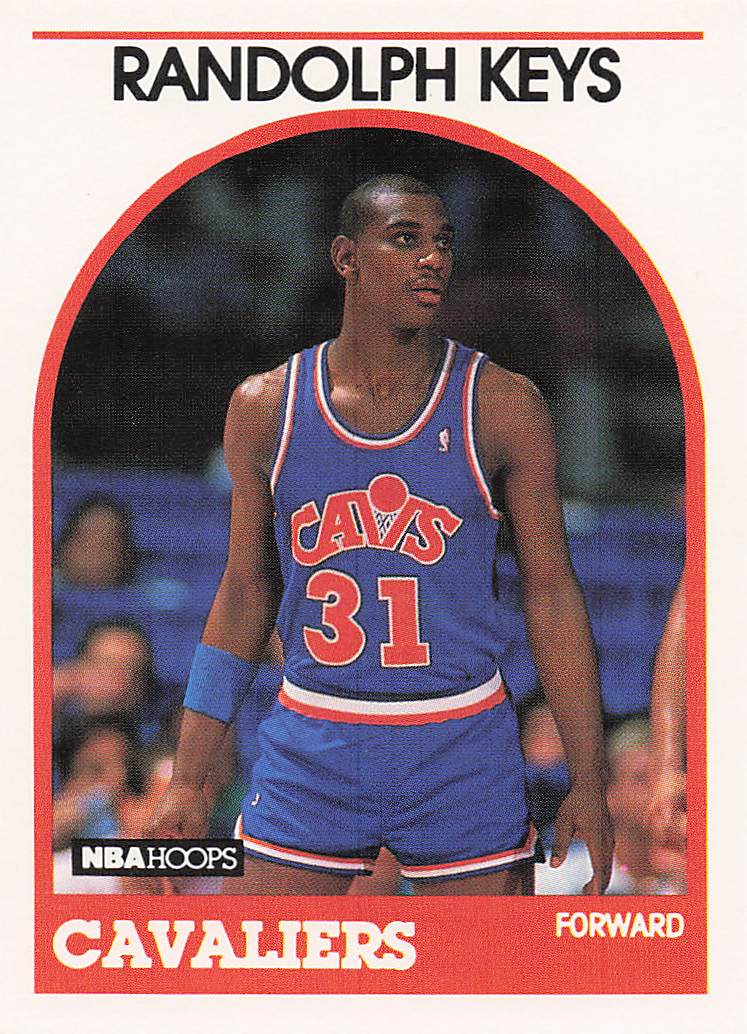 1989-90 Hoops Basketball Randolph Keys #181 Rookie