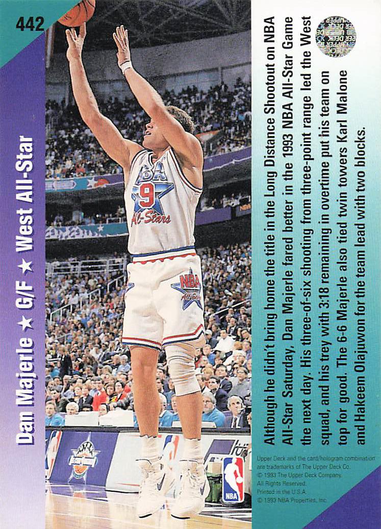 1992-93 Upper Deck Basketball Dan Majerle #442