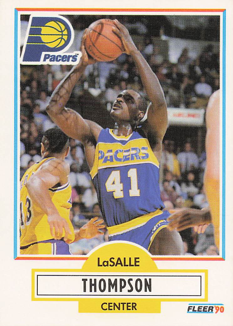 1990-91 Fleer Basketball LaSalle Thompson #83