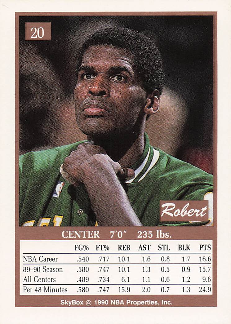1990-91 SkyBox Basketball Robert Parish #20