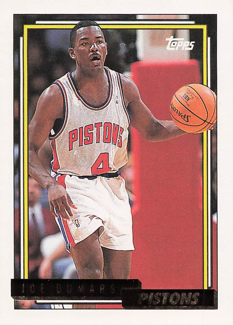 1992-93 Topps Basketball Joe Dumars #347