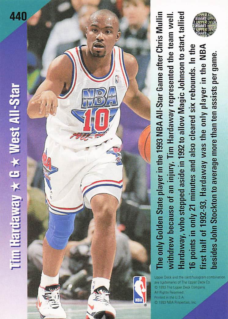 1992-93 Upper Deck Basketball Tim Hardaway #440