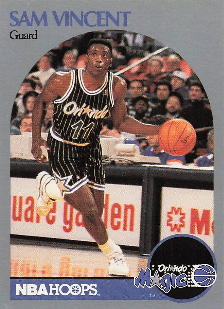 1990-91 Hoops Basketball Sam Vincent #223b