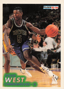 1993-94 Fleer Basketball Doug West #127