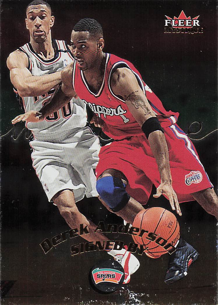 2000-01 Fleer Mystique Basketball Derek Anderson #60