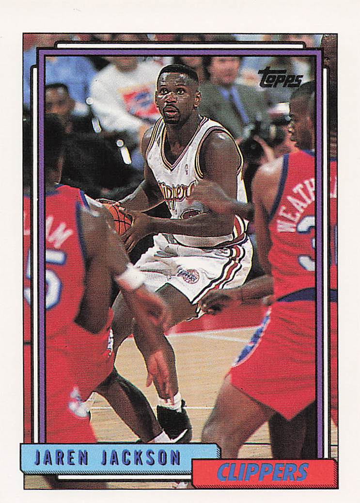 1992-93 Topps Basketball Jaren Jackson #358 Rookie