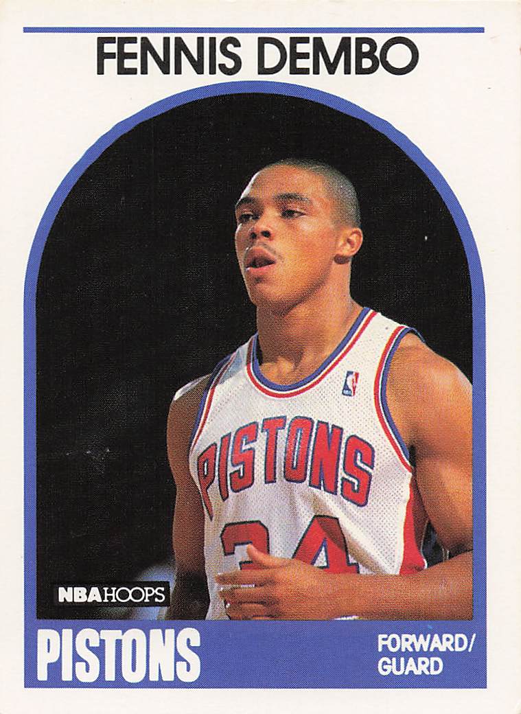 1989-90 Hoops Basketball Fennis Dembo #72 Rookie