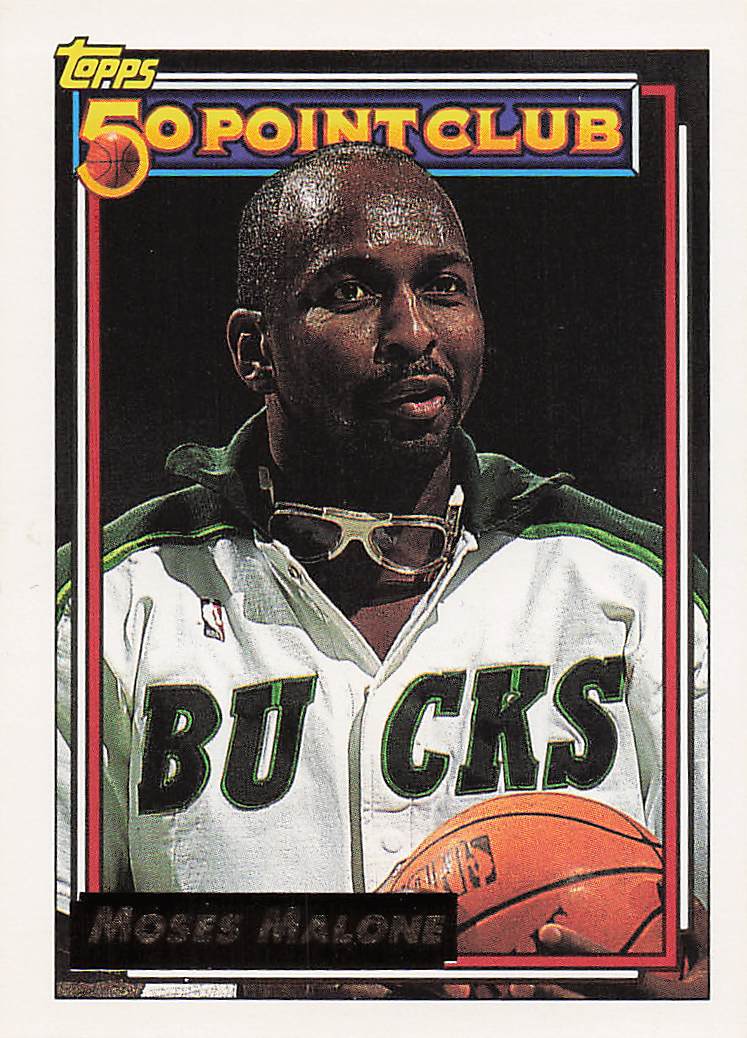1992-93 Topps Basketball Gold Moses Malone #208