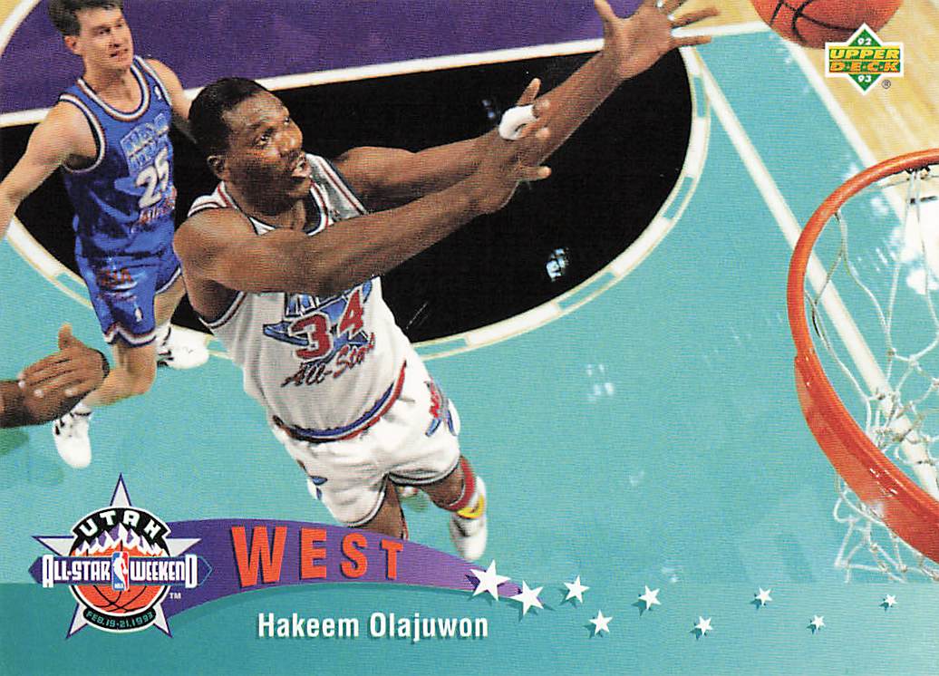 1992-93 Upper Deck Basketball Hakeem Olajuwon #444