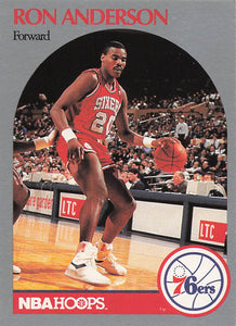 1990-91 Hoops Basketball Ron Anderson #224