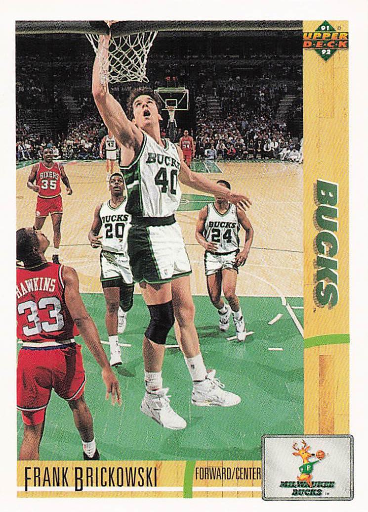 1991-92 Upper Deck Basketball Frank Brickowski #350b