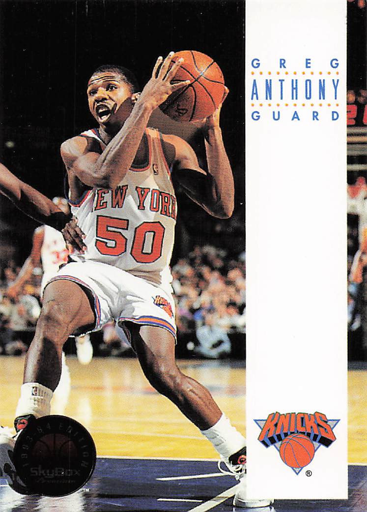1993-94 SkyBox Premium Basketball Greg Anthony #254
