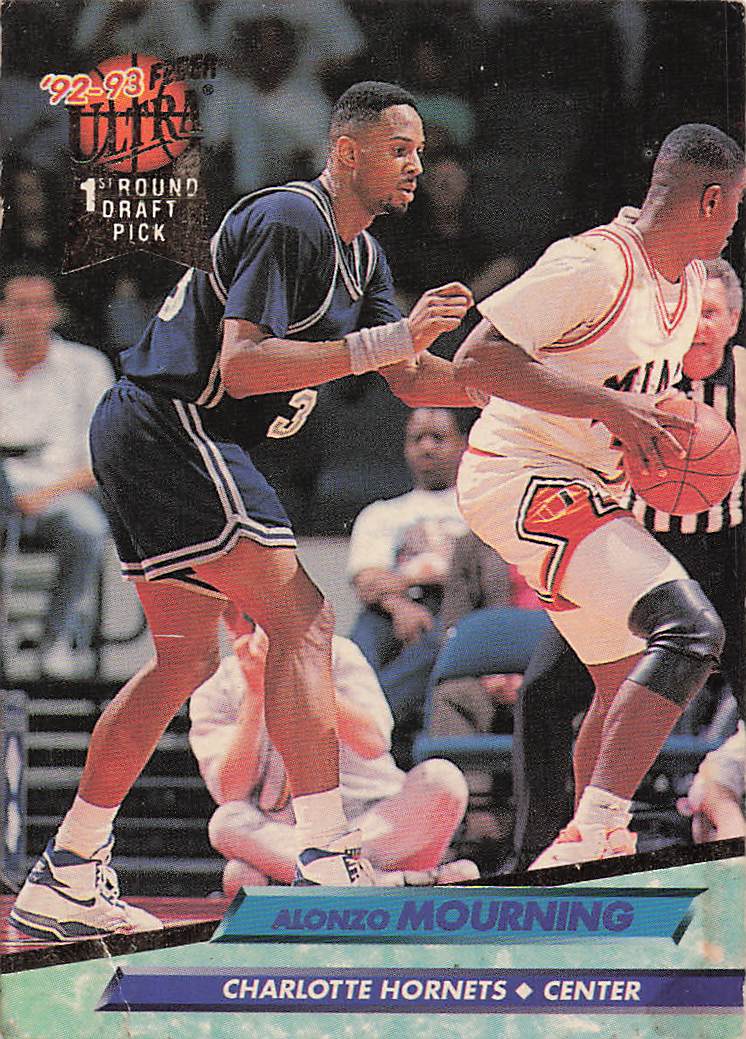 1992-93 Ultra Basketball Alonzo Mourning #193 Rookie