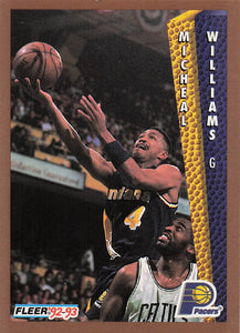1992-93 Fleer Basketball Micheal Williams #96
