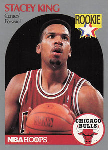 1990-91 Hoops Basketball Stacey King #66 Rookie