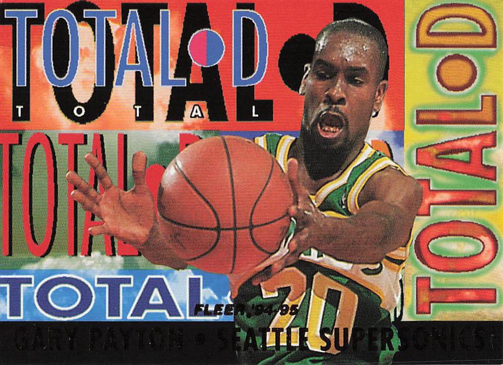 1994-95 Fleer Basketball Total D Gary Payton #6