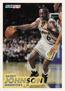 1993-94 Fleer Basketball Avery Johnson #291
