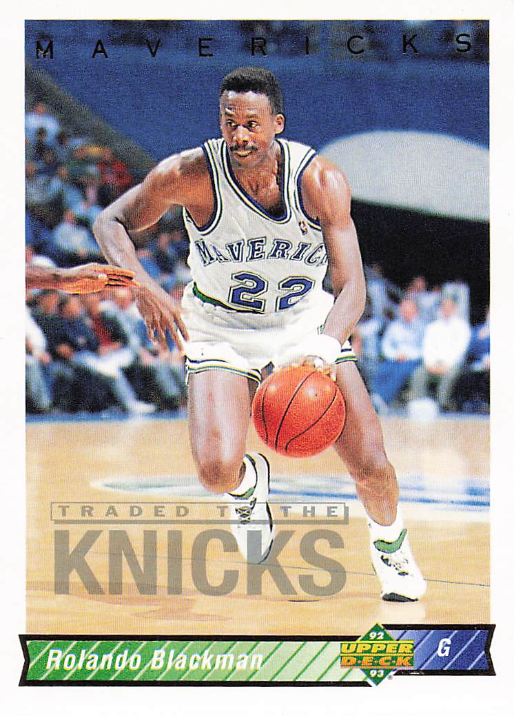 1992-93 Upper Deck Basketball Rolando Blackman #89