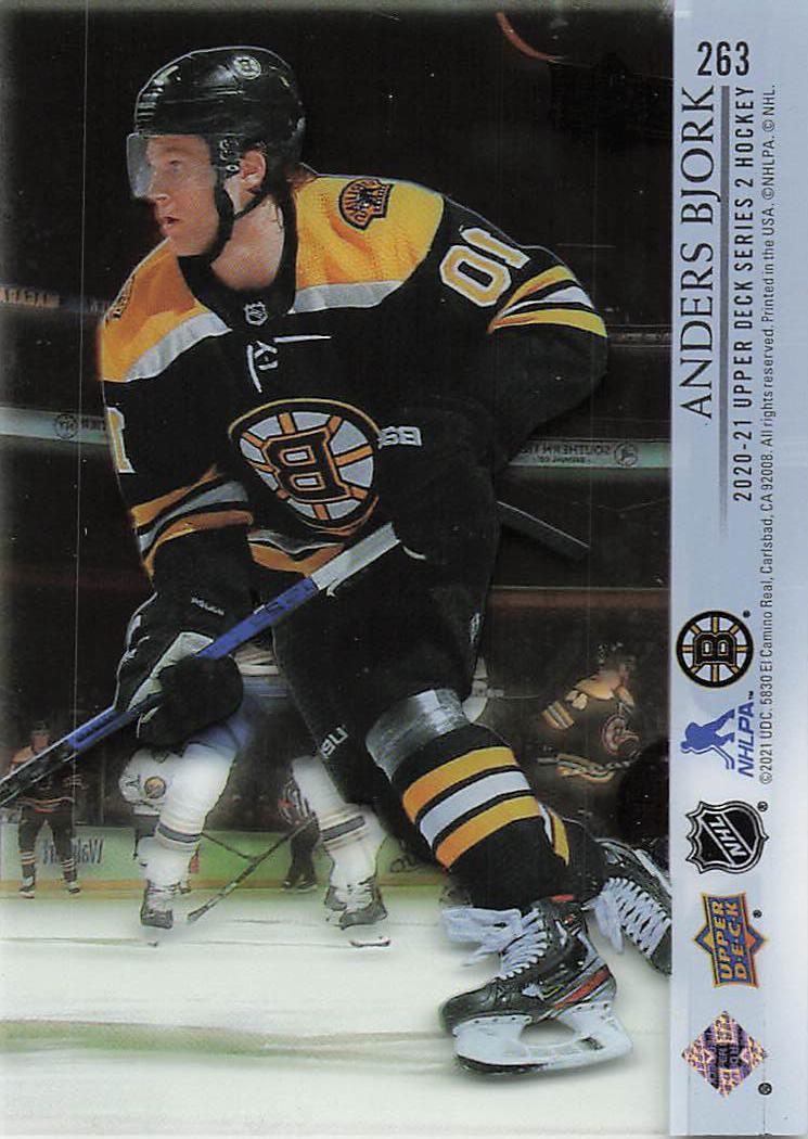 2020-21 Upper Deck Hockey Clear Cut Anders Bjork #263