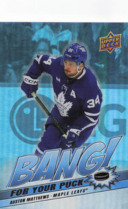 2024-25 Upper Deck Hockey Bang! For Your Puck Auston Matthews #BP-2