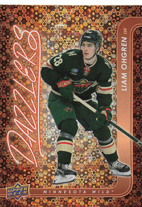 2024-25 Upper Deck Hockey Dazzlers Orange Liam Ohgren #DZ-63