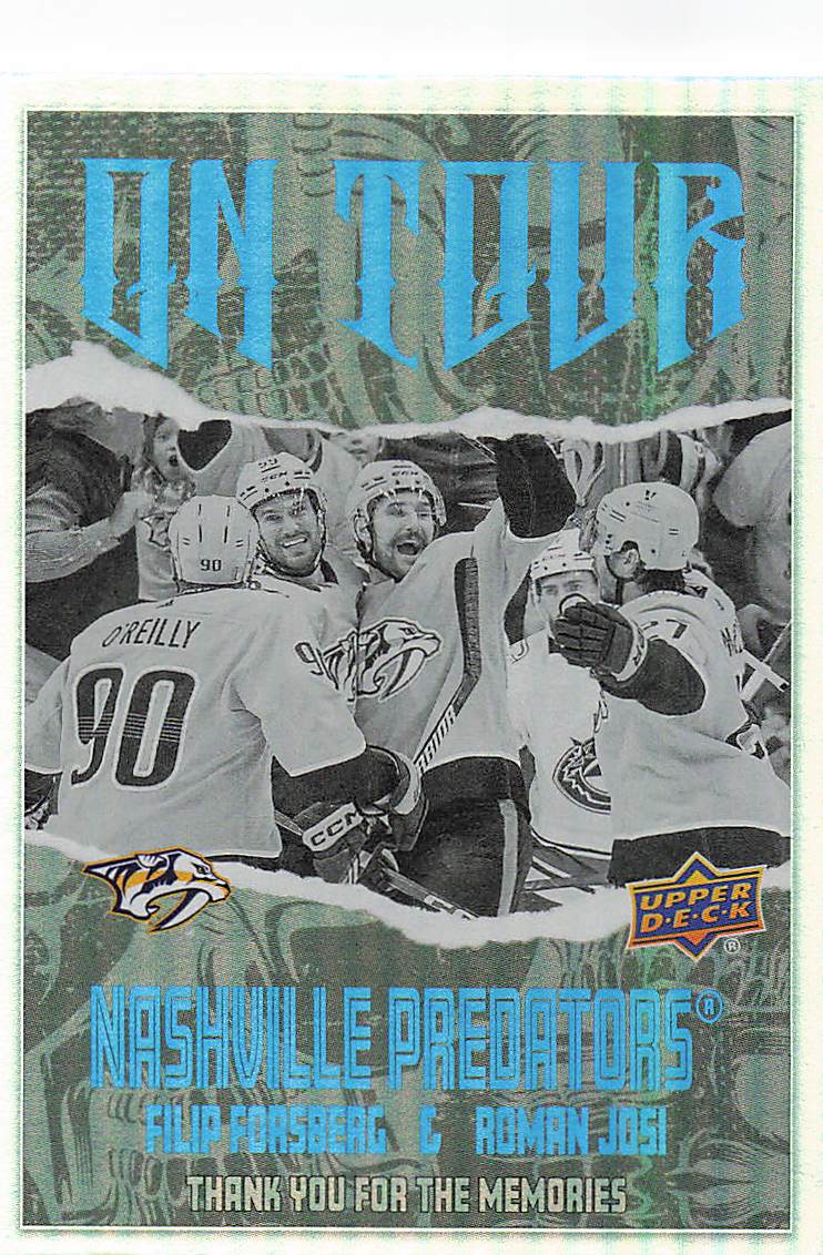 2024-25 Upper Deck Hockey On Tour Filip Forsberg / Roman Josi #OT-6