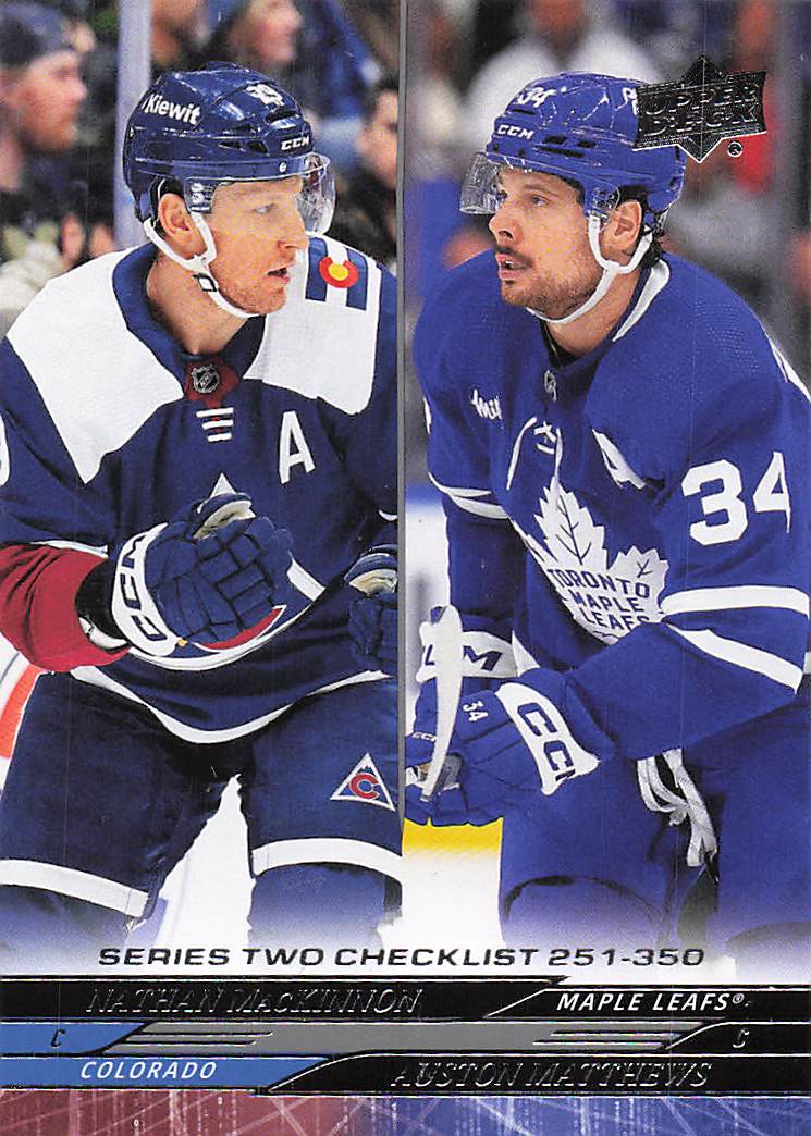 2024-25 Upper Deck Hockey Nathan MacKinnon / Auston Matthews CL #449
