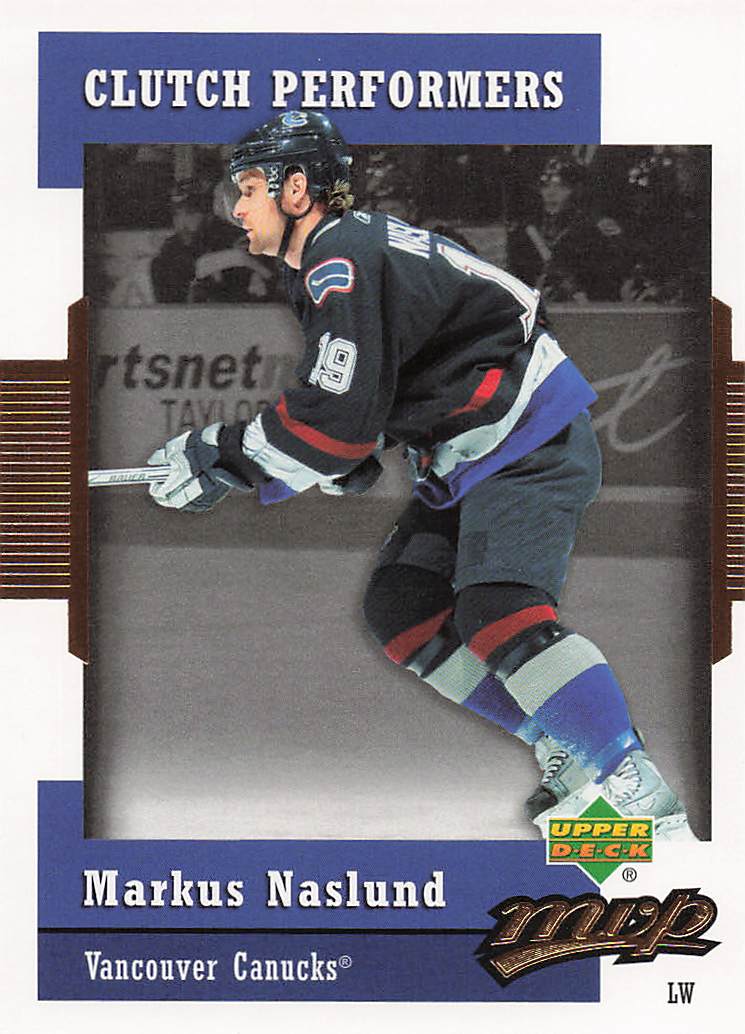 2006-07 Upper Deck MVP Hockey Clutch Performers Markus Naslund #CP23