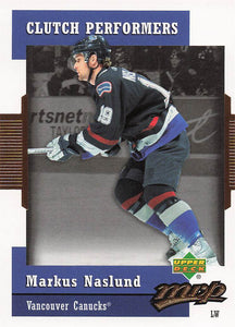 2006-07 Upper Deck MVP Hockey Clutch Performers Markus Naslund #CP23