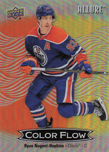 2024-25 Upper Deck Allure Color Flow Orange-Yellow Ryan Nugent-Hopkins #CFL-49