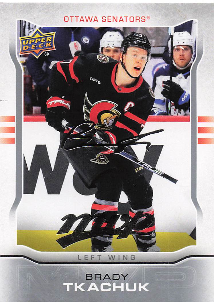 2024-25 Upper Deck MVP Hockey 10th Anniversary Brady Tkachuk #MR-10